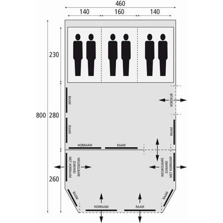 Bardani Royal Prestige 460 RSC Tent* - Afbeelding 10