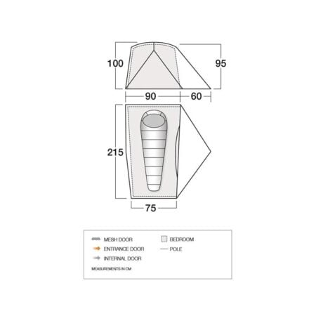 Vango Tent F10 Radon UL 1 Alpine Green - Afbeelding 4