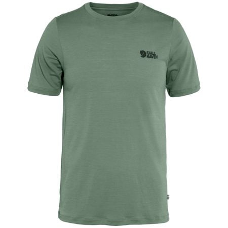 Fjällräven Abisko Wool Logo SS M Groen